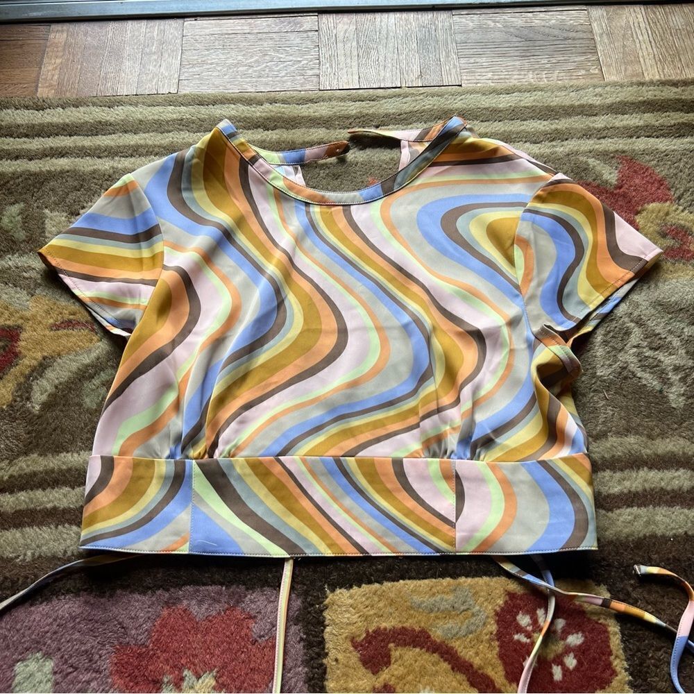 UO silky crop top